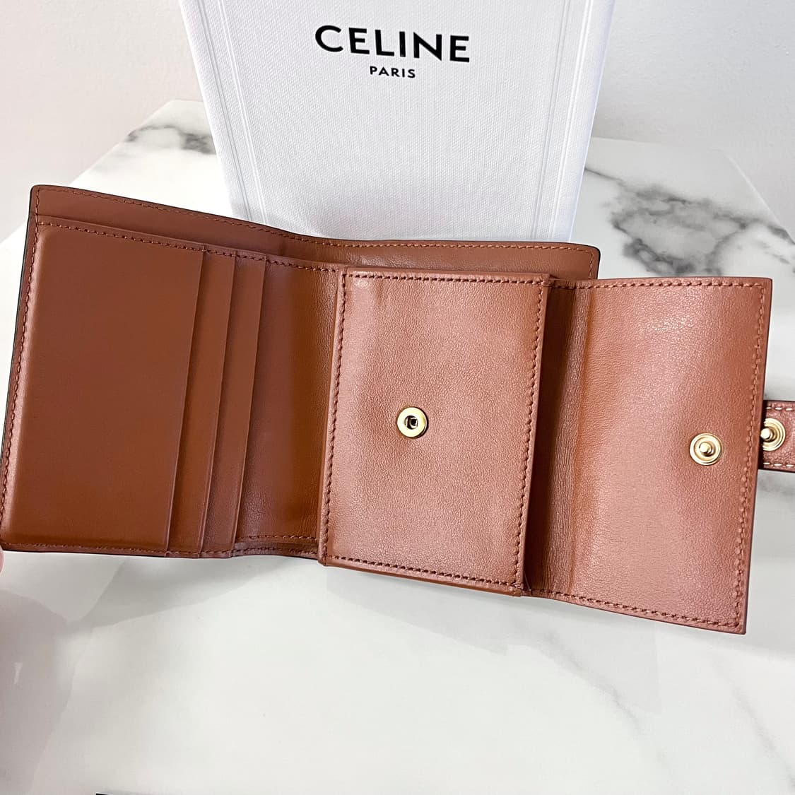 [S급/정품] 셀린느 스몰 스트랩 여성 중지갑 반지갑 상품이미지5