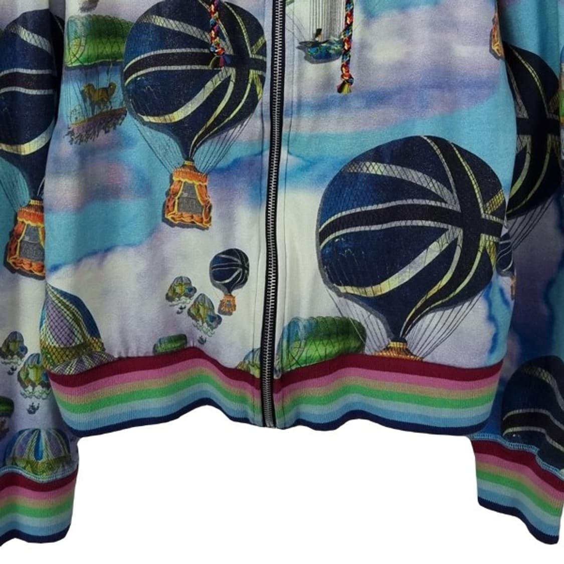 [오일리] 그래픽 패턴 루즈핏 후드 집업 P01592 상품이미지5