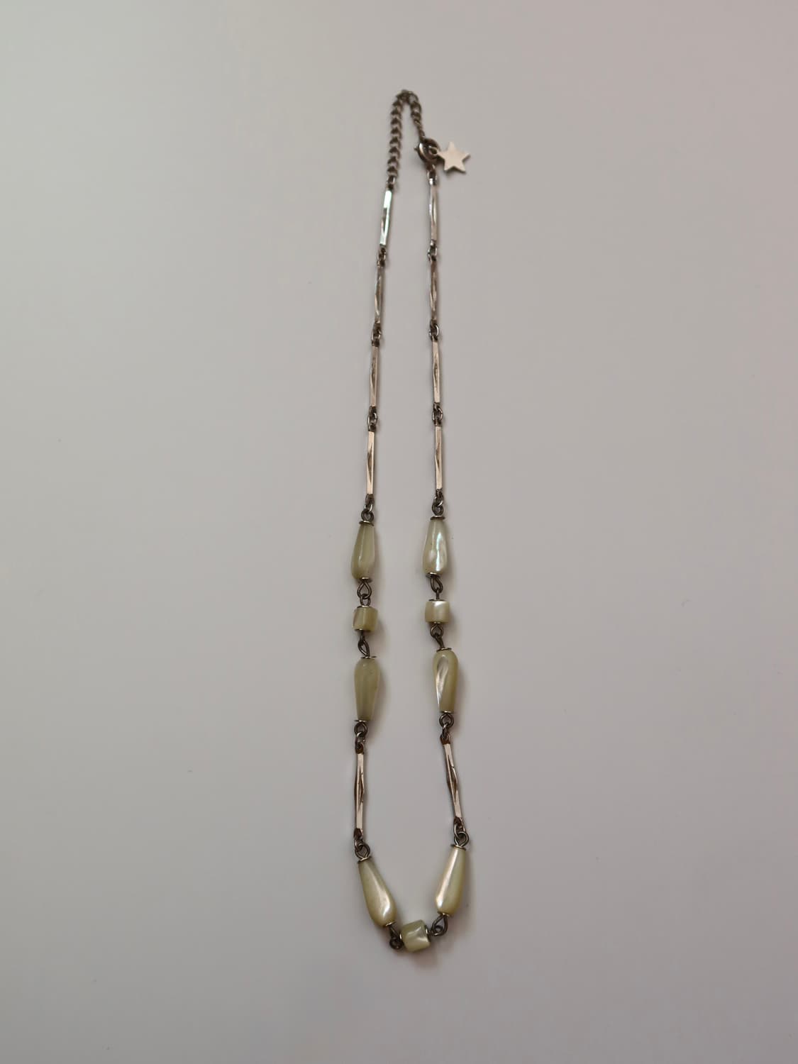 sliver star drop necklace 상품이미지3