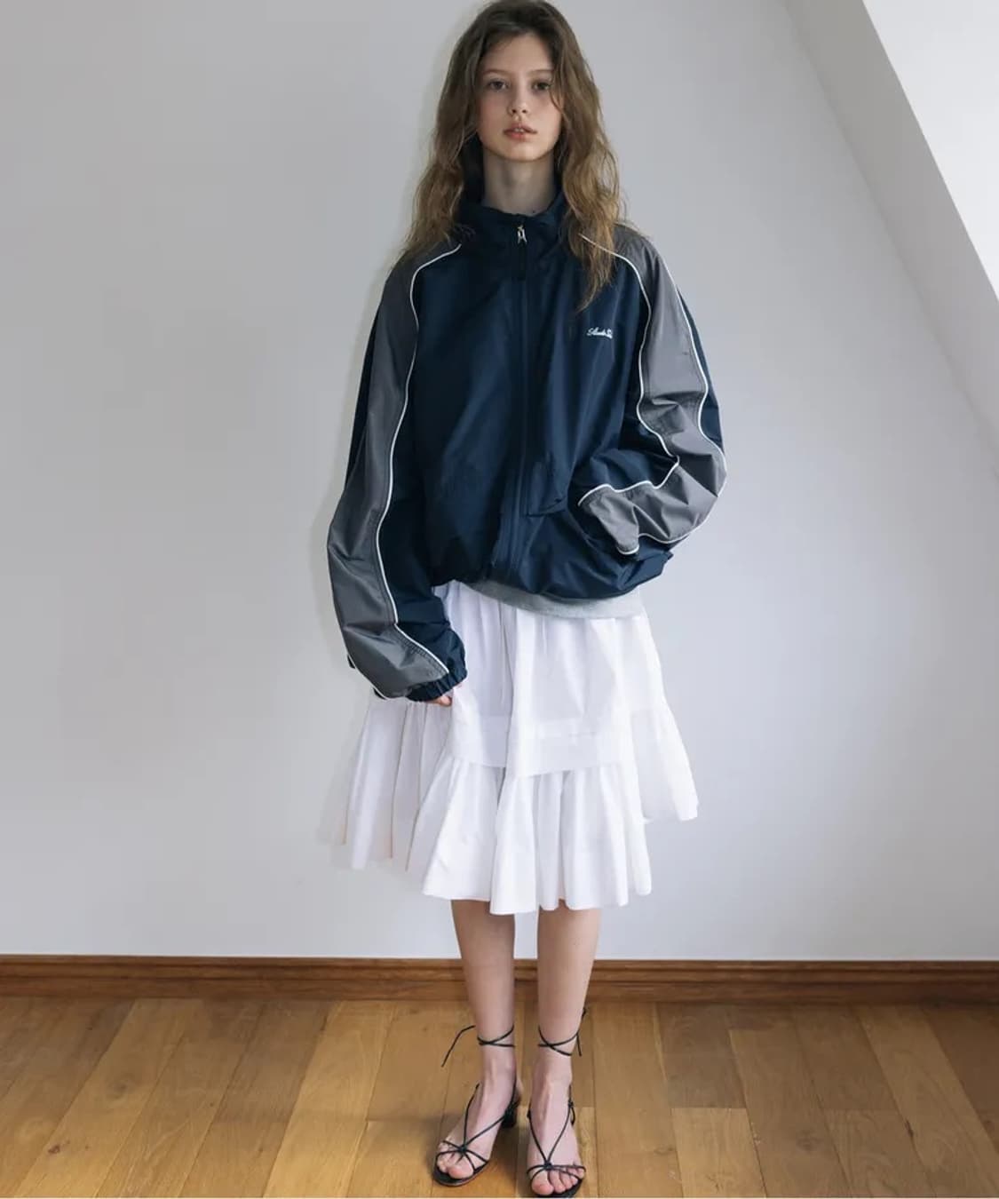 스튜디오테이블 UNBALANCE LAYER SKIRT 언발란스 스커트 상품이미지1
