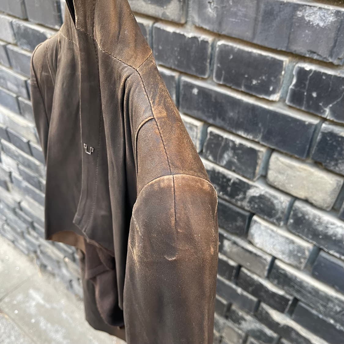 [XS~S] DECO 하이넥 레더 여성 자켓 상품이미지7