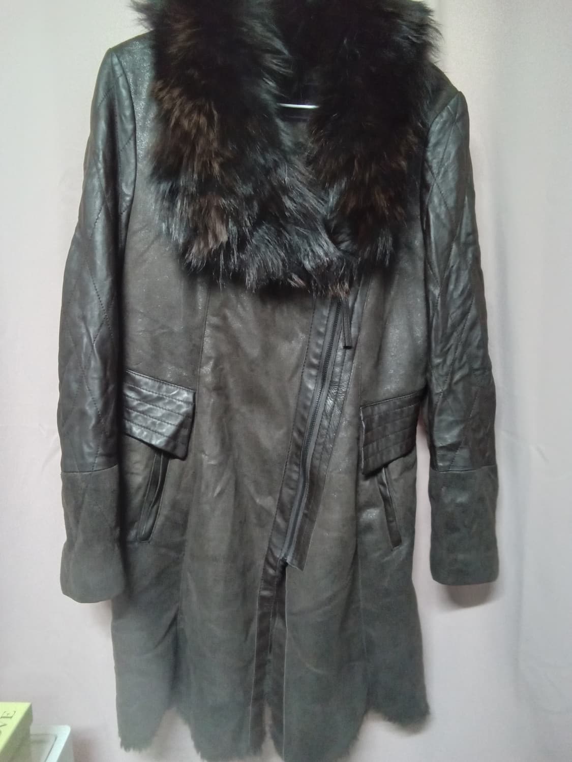 플라밍고 토스카나 무스탕 폭스퍼 베스트,조끼 상품이미지1