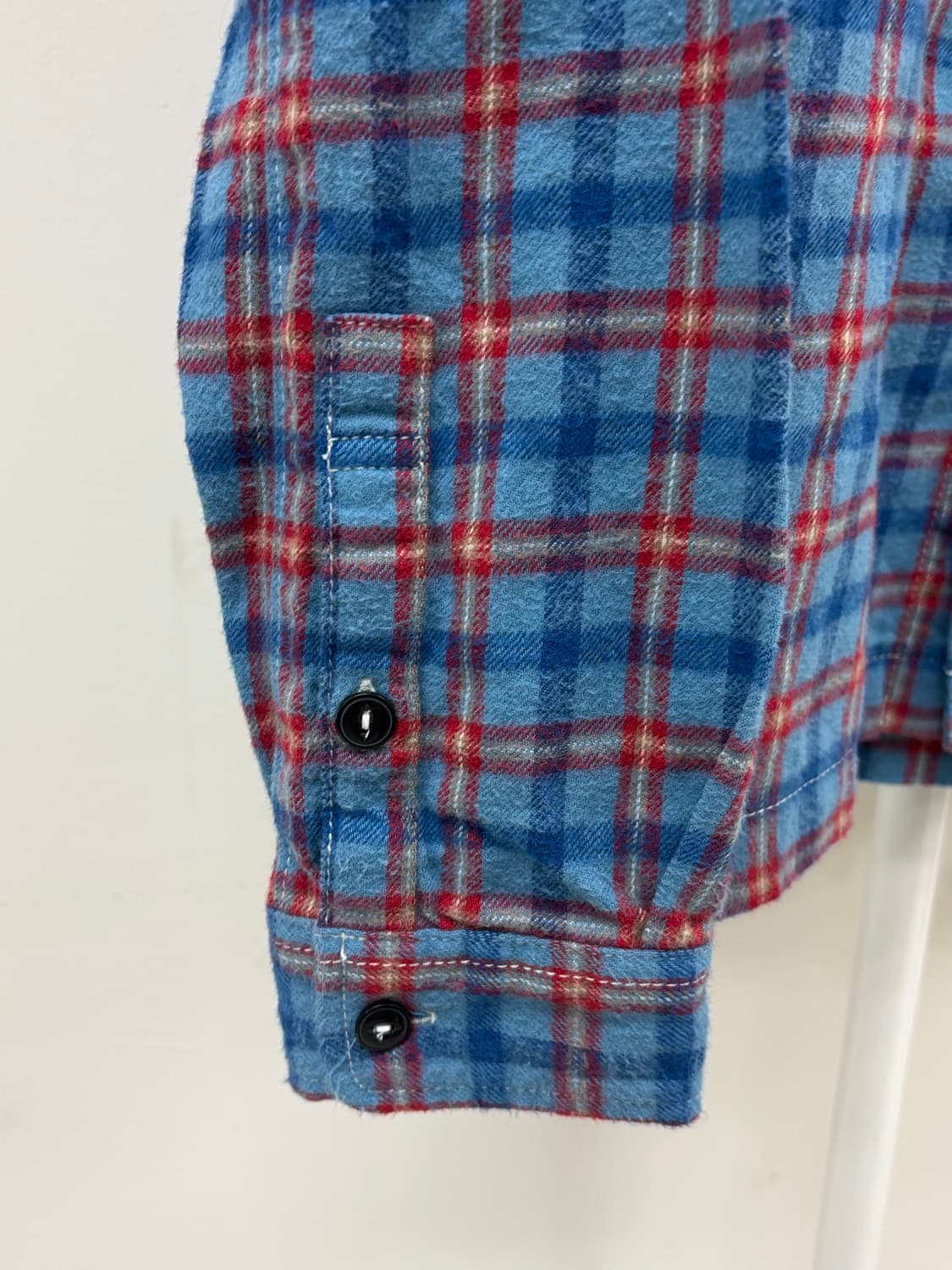 빈티지 블루 체크 셔츠 상품이미지7