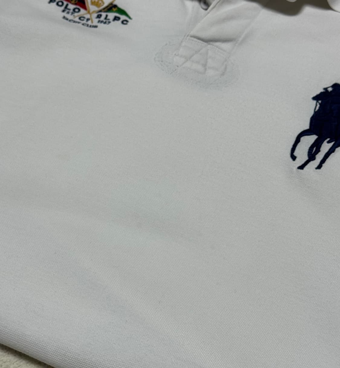 폴로 랄프로렌 빅포니 치프키프 흰파 반팔 상품이미지5