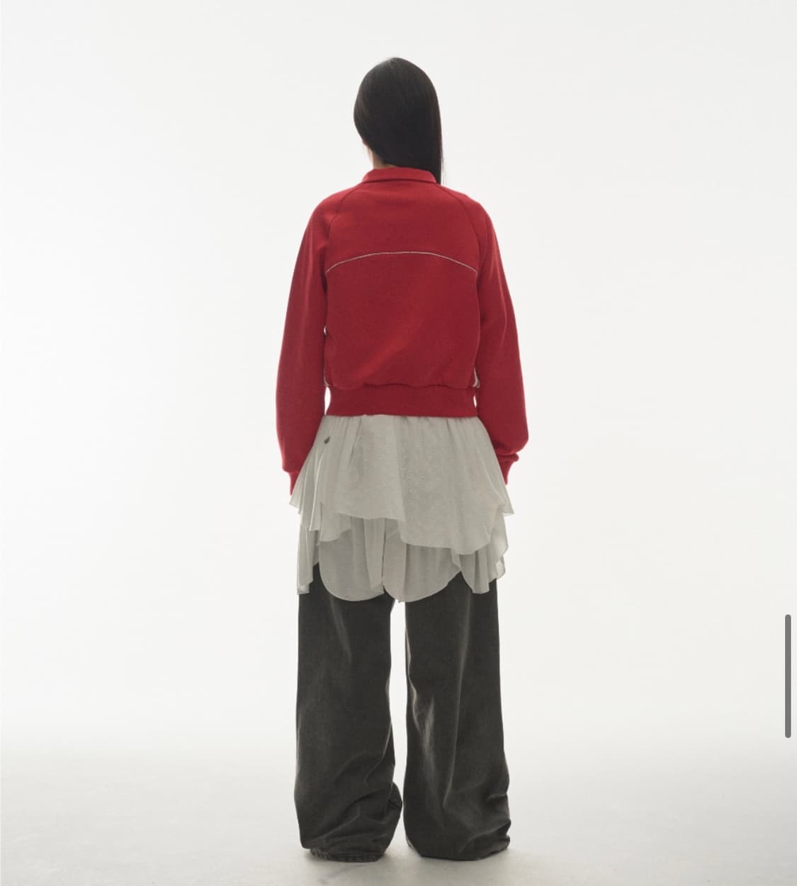 코이세이오 레이스 트랙자켓 레드 상품이미지3