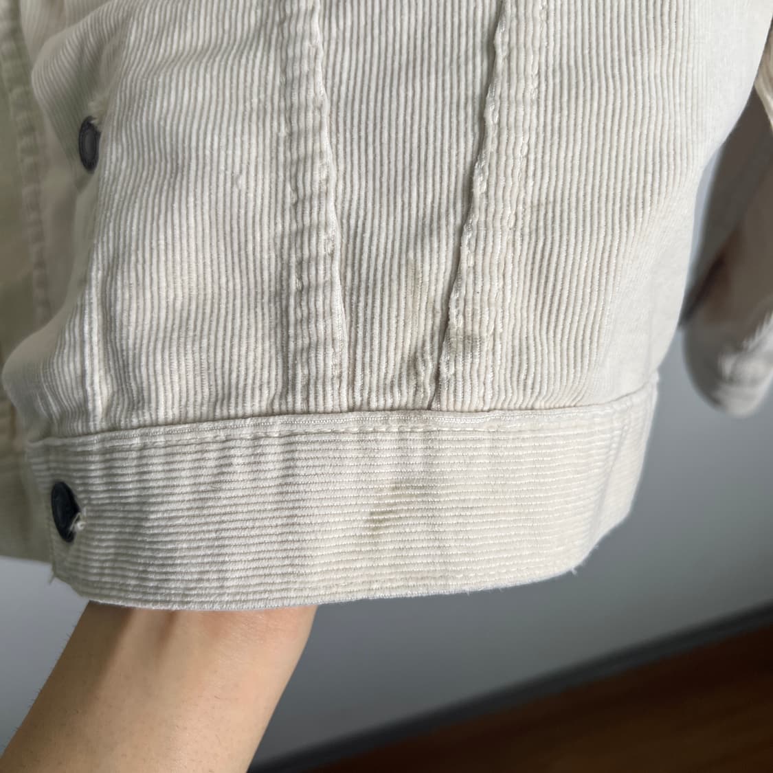 90's 리바이스 아이보리 코듀로이 트러커 자켓 M 상품이미지10