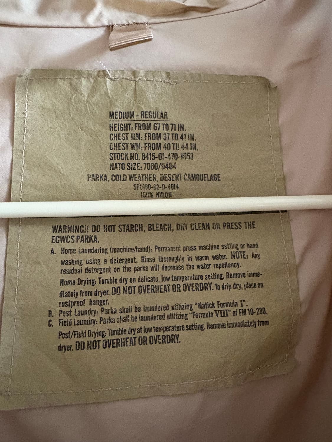 미군 고어텍스 데저트 파카 상품이미지5