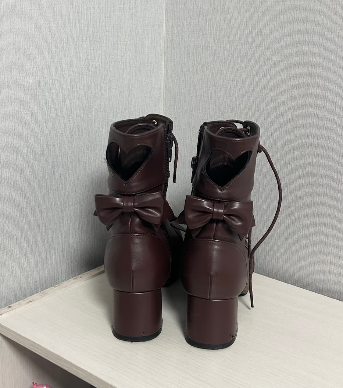 디마럽 디어리 라떼갸루 부츠 히메갸루 왕리본 구두 상품이미지3
