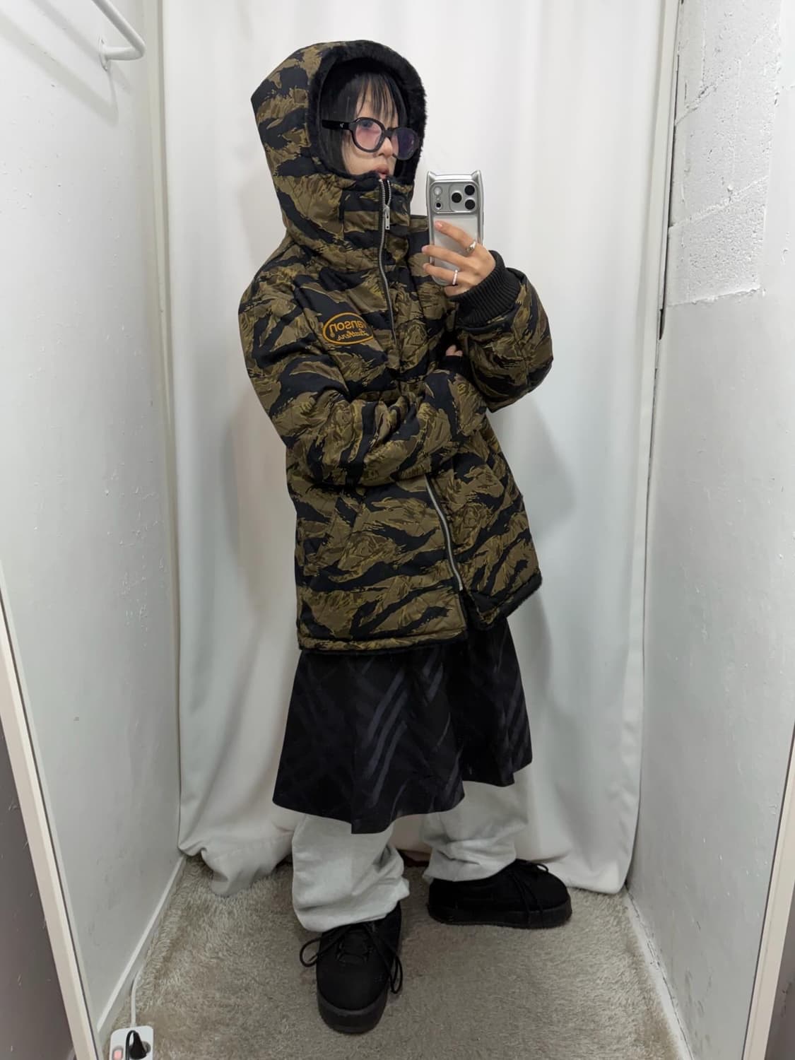 Vanson Reversible Camouflage Fur Jacke 상품이미지6