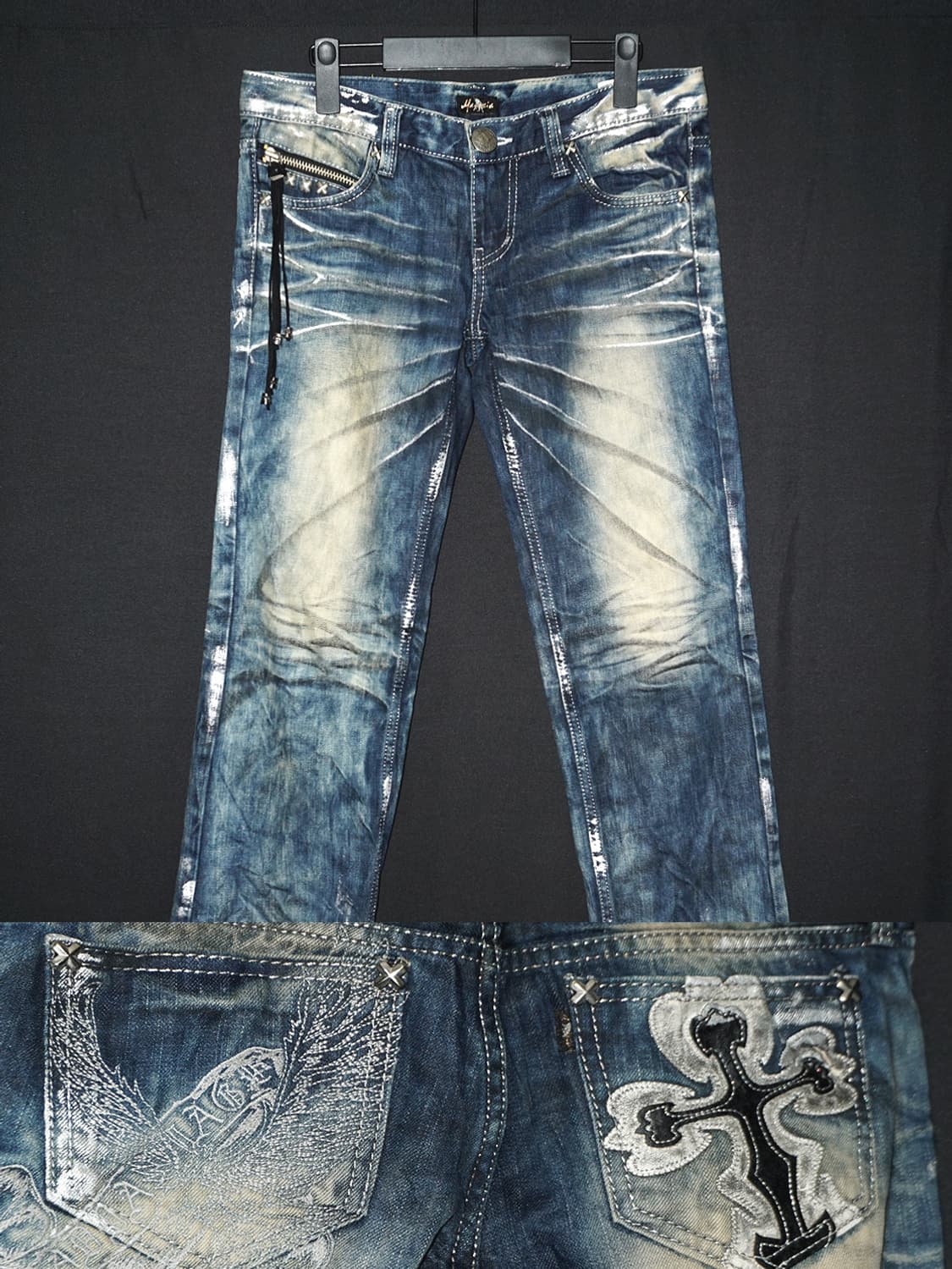(maraxia) vintage punk washed denim  상품이미지1