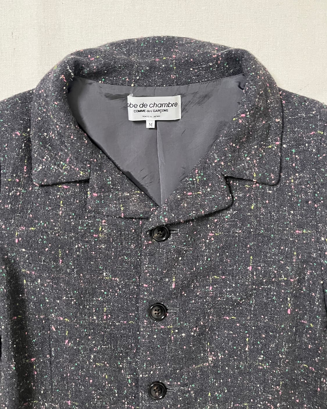 꼼데가르송 트위드 자켓 네프 울 comme des garcons 상품이미지6