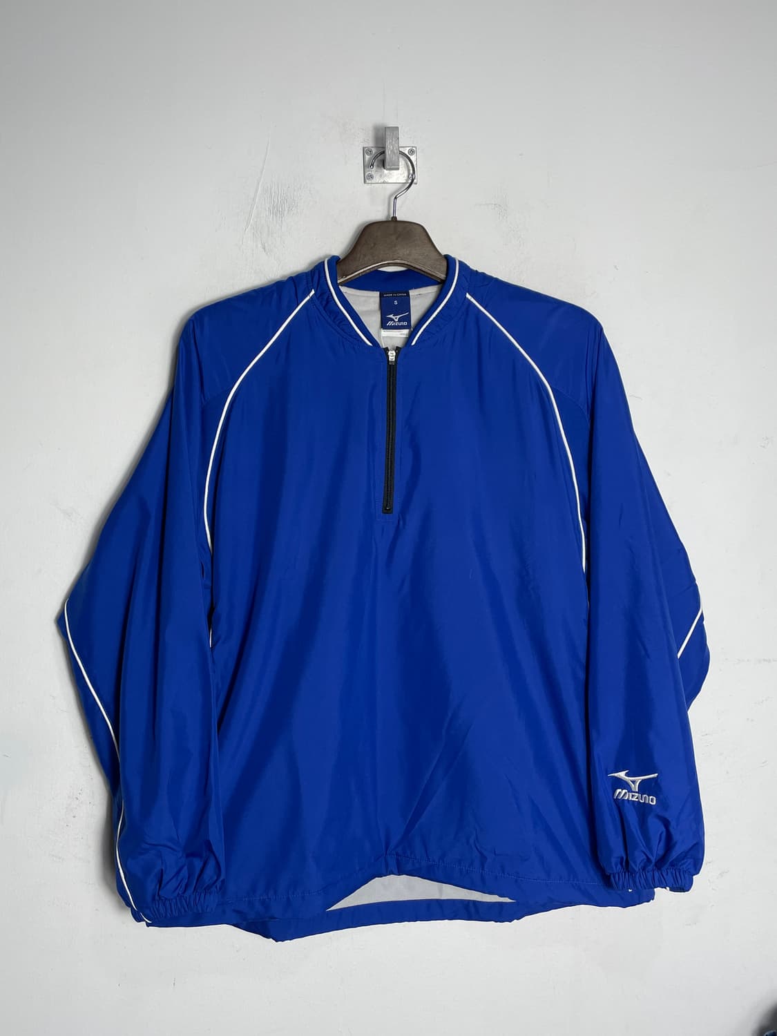 미즈노 블루 하프집업 바람막이 상품이미지1