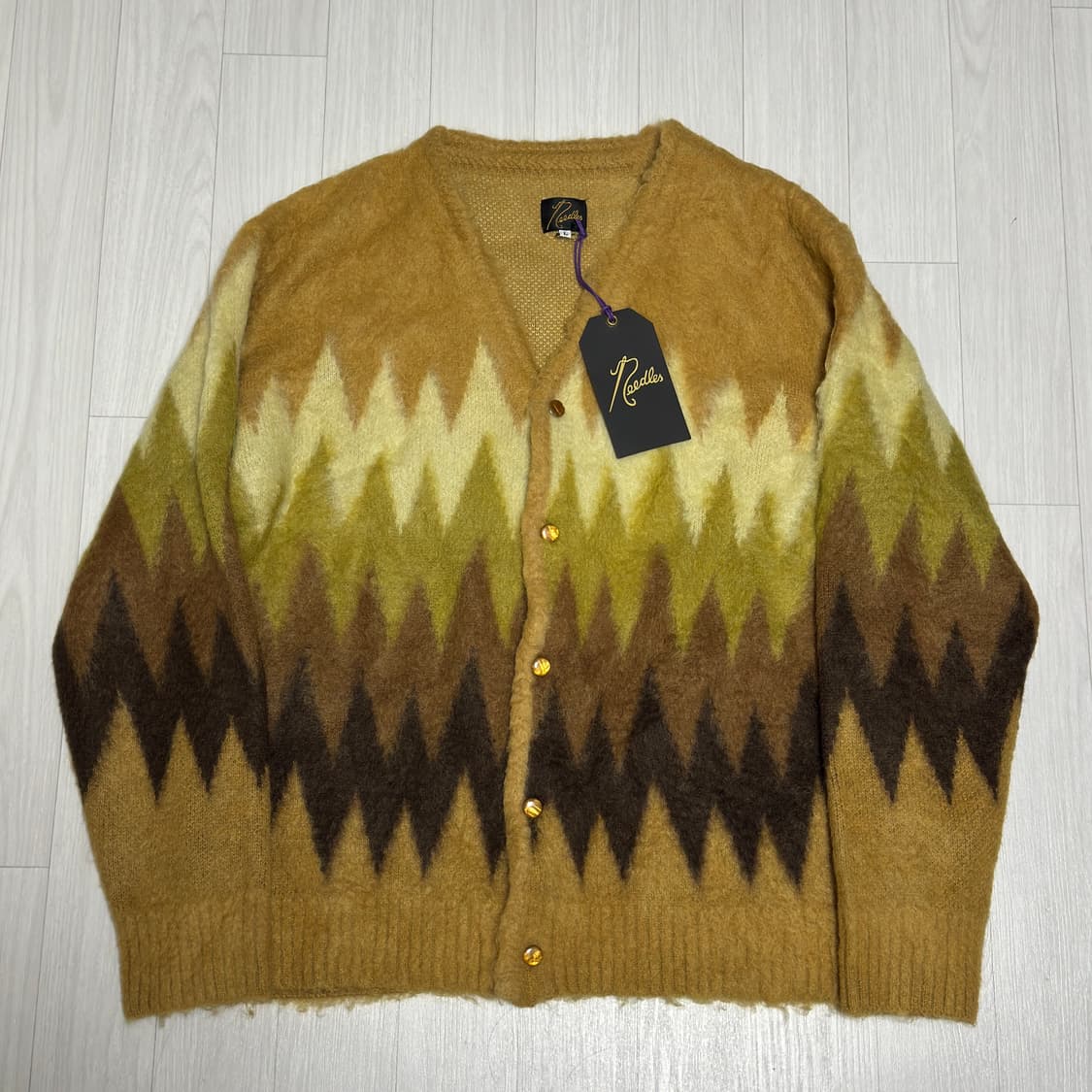 니들스 Needles 모헤어 가디건 지그재그 L 상품이미지4