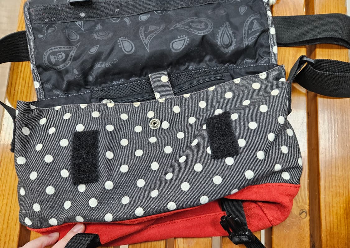 콜맨 도트 땡땡이무늬 매신져백 크로스백/coleman 빈티지 상품이미지6