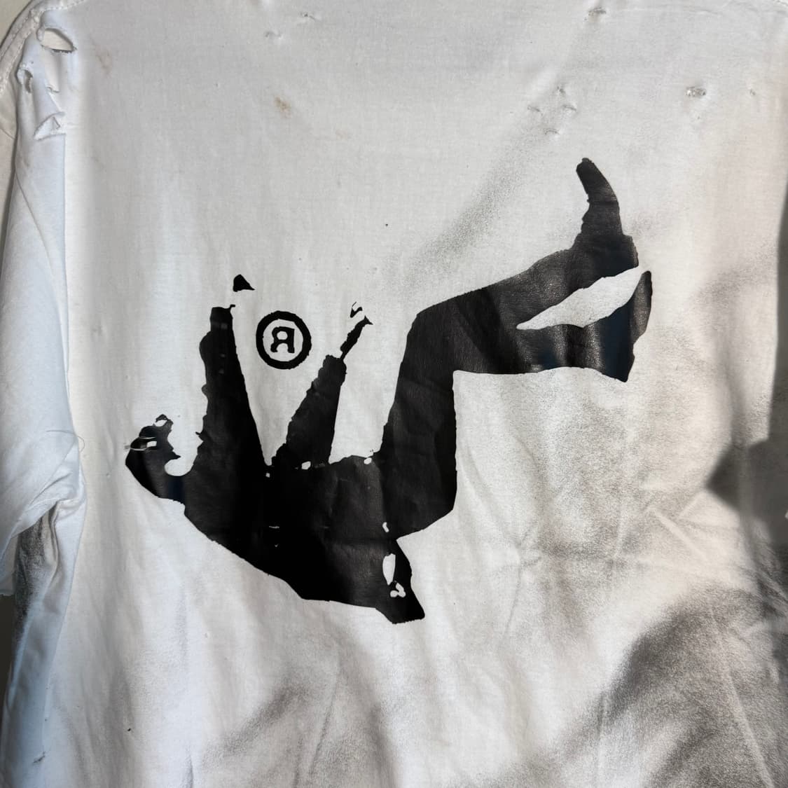 빈티지 무드 릭오웬스 칸예웨스트 제작 디스트로이드 데미지 반팔  상품이미지9