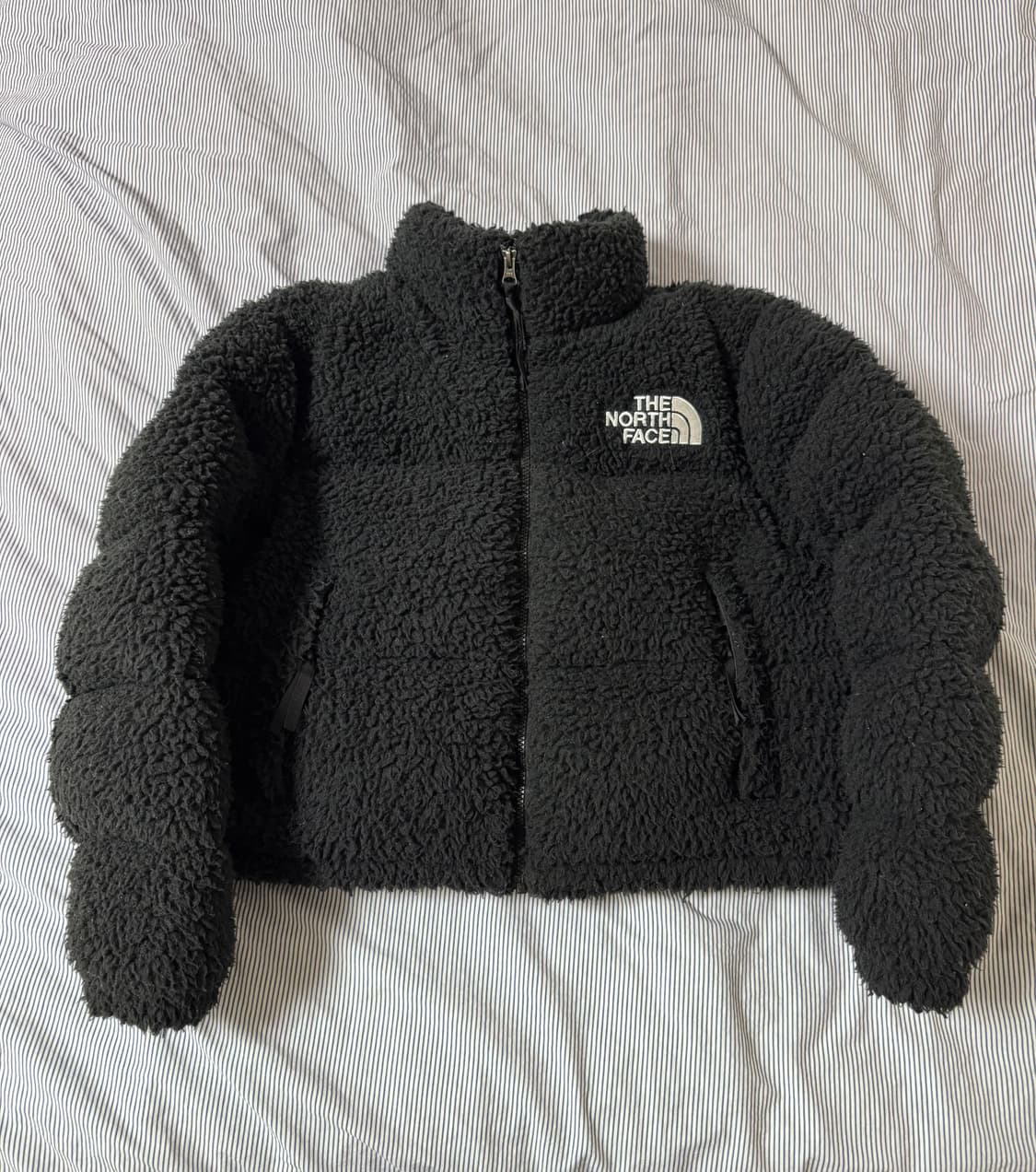 (W) 노스페이스 쉐르파 뽀글이 눕시 자켓 블랙 상품이미지2