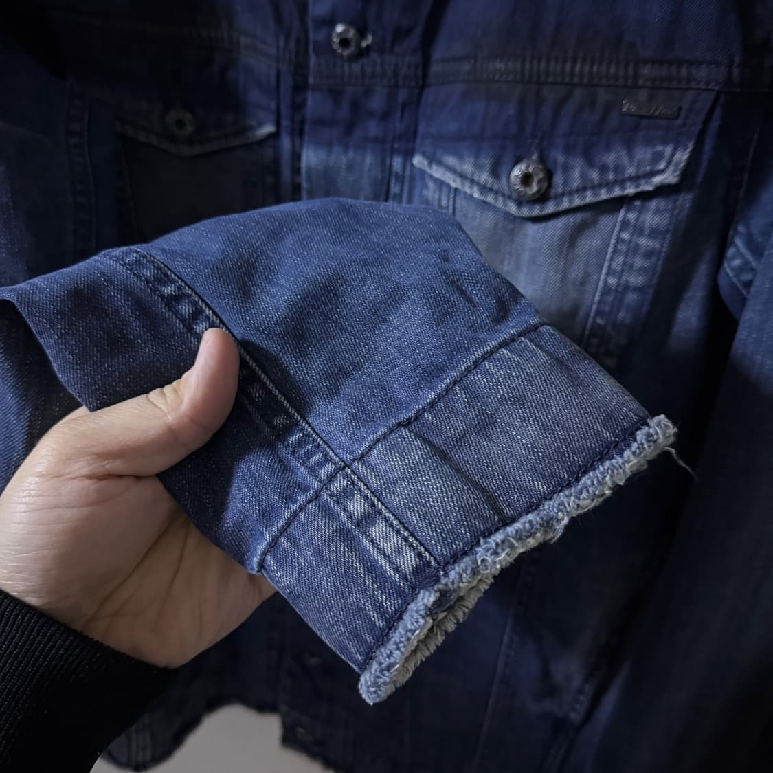 디젤 조말트 라운드넥 데님 자켓 (남성 100-슬림 105) 상품이미지4