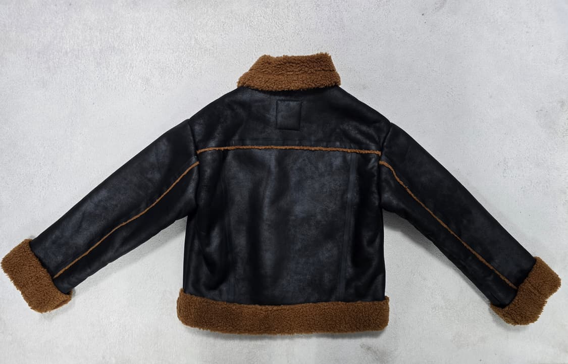 Lartigent 라티젠 블랙 무스탕 자켓 상품이미지7