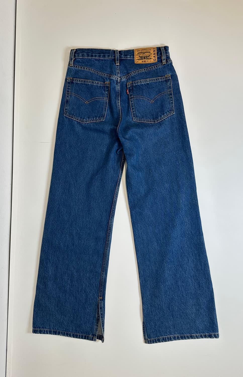 가니 x 리바이스  인디고 하이웨스트 데님 26-27 상품이미지3