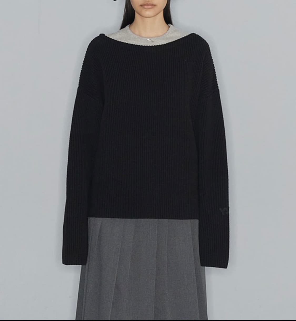 오픈와이와이 back damaged heart pullover 상품이미지1