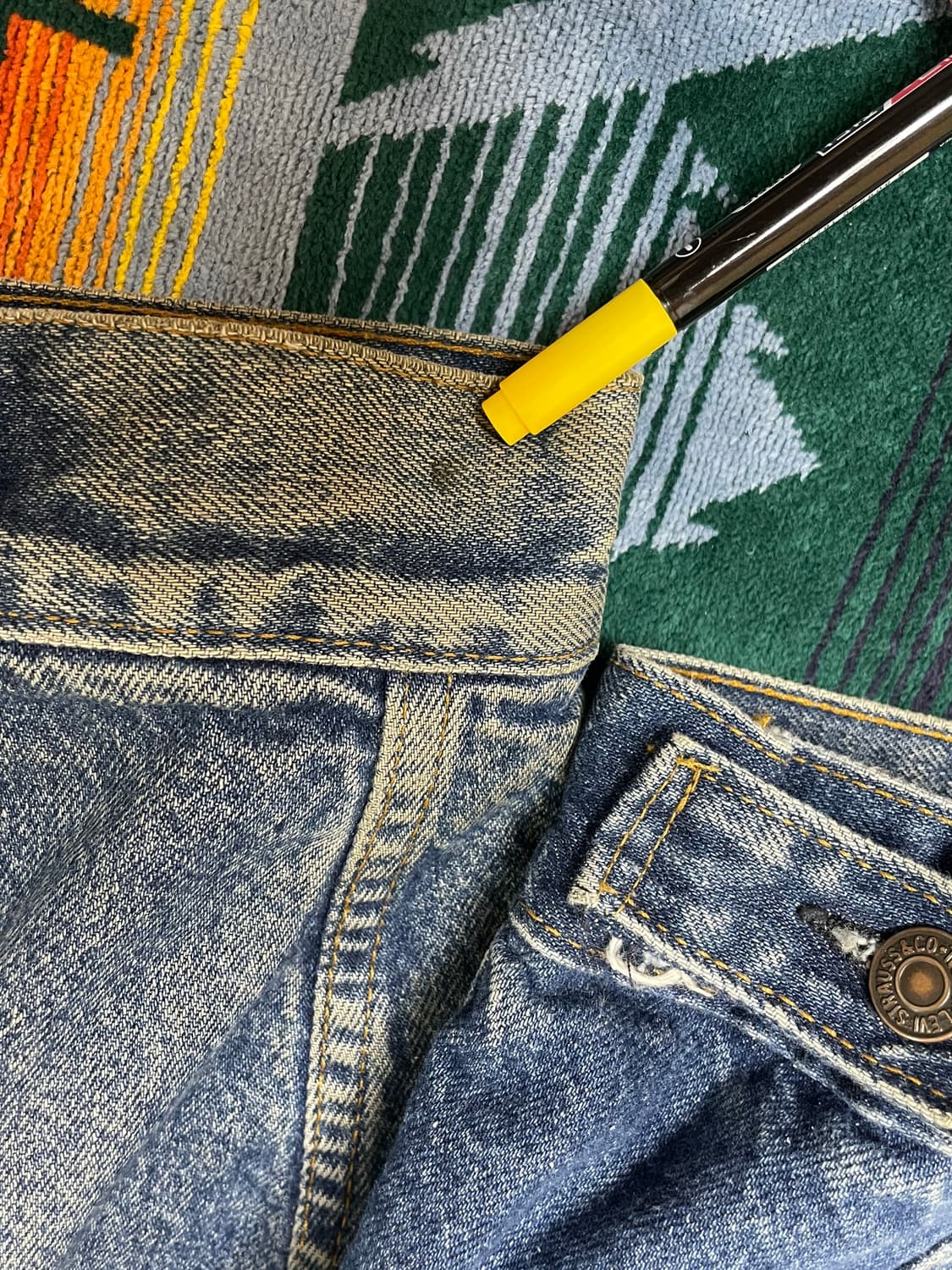 90s levi's buffalo trucker jacket xl 상품이미지8