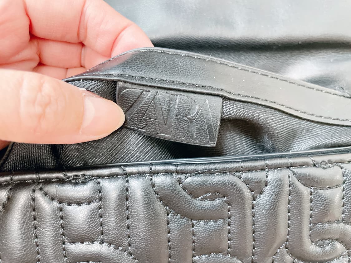 ZARA 자라 금속 체인 블랙 퀼팅 숄더백 거의 새것 상품이미지8