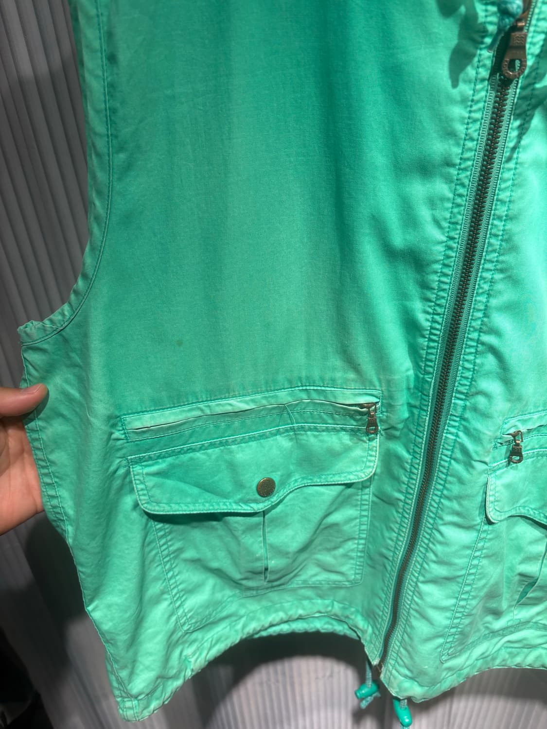 90s 코오롱 스포츠 후드 베스트 L 상품이미지4