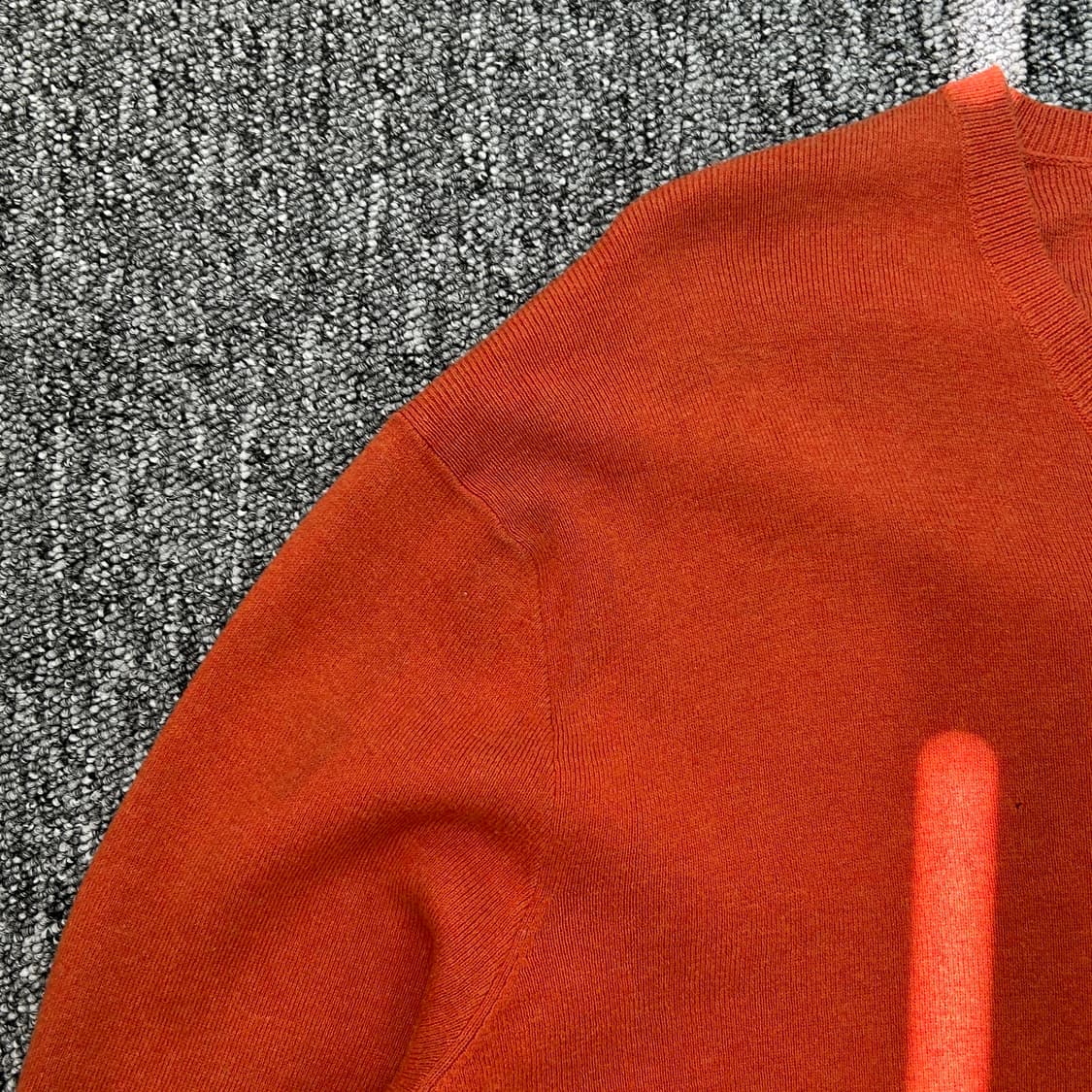 폴로 랄프로렌 피마 코튼 오렌지 브이넥 니트 상품이미지5