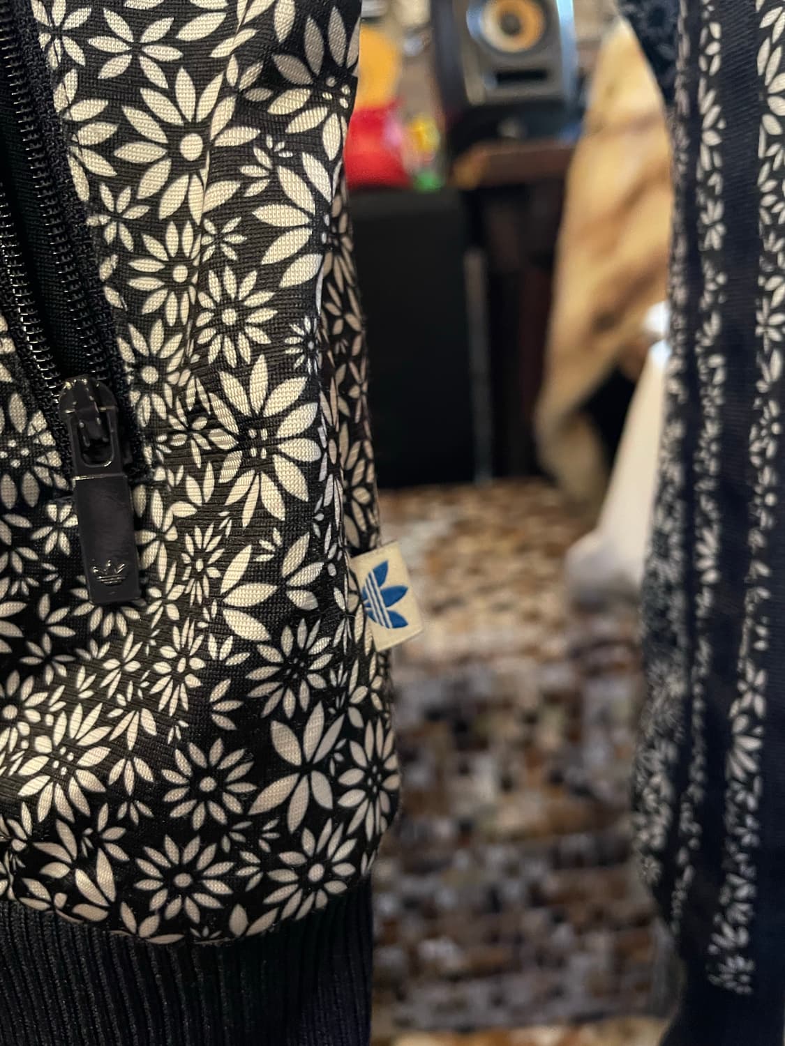 아디다스 오리지널스 플라워 패턴 트랙탑 저지 자켓 블랙  상품이미지7