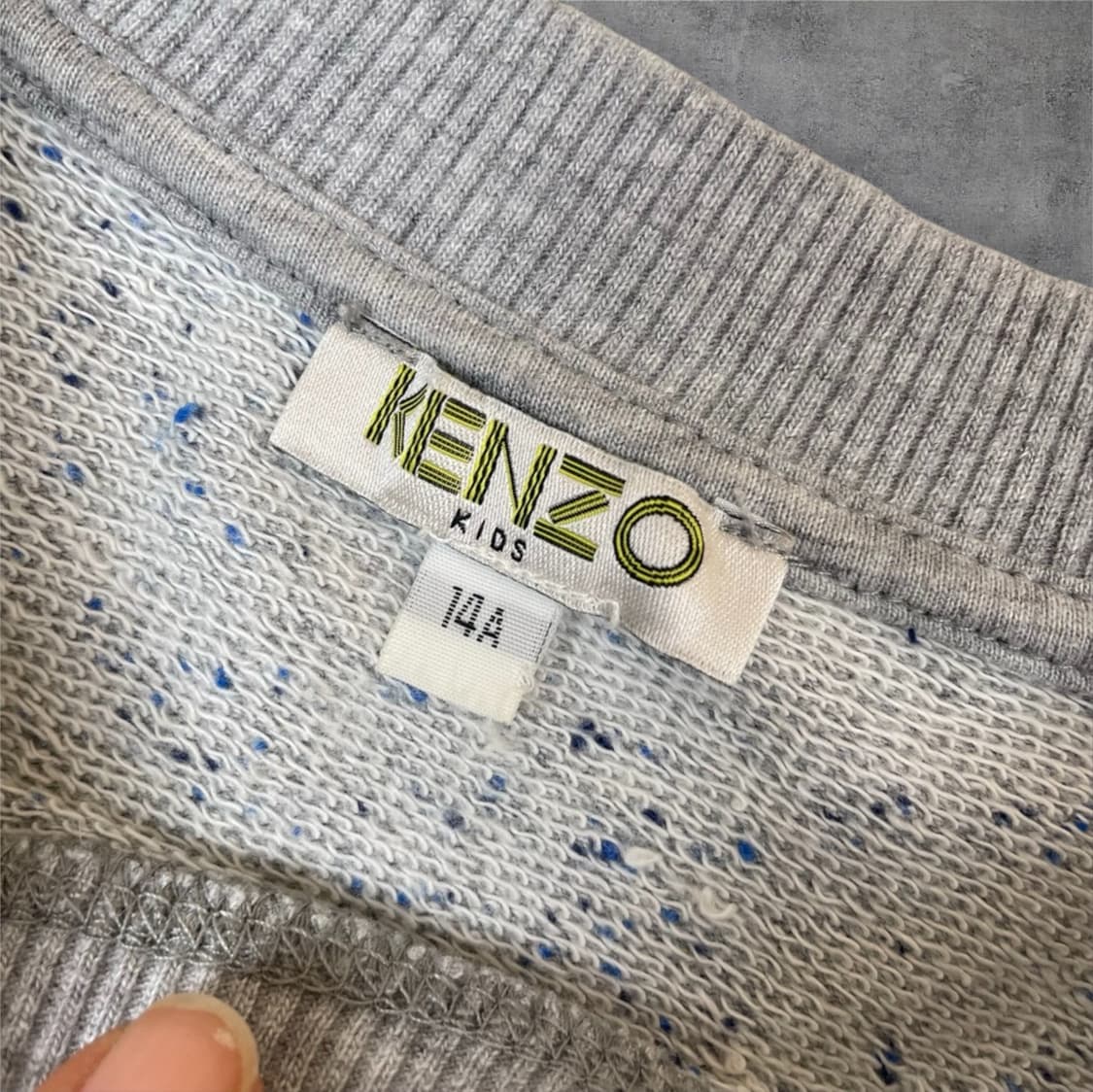 겐조 키즈 Kenzo 그레이 타이거 자수 맨투맨 14A (성인 XS) 상품이미지3