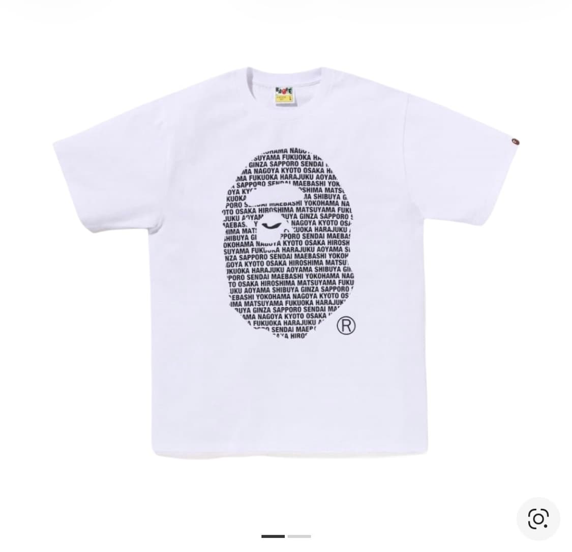 베이프 재팬 에이프 헤드 티셔츠 화이트 상품이미지3