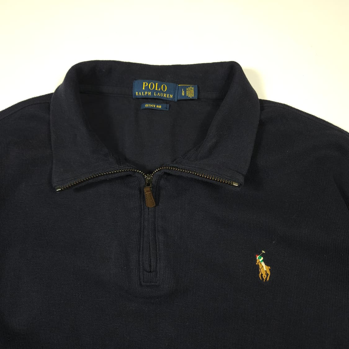 폴로 랄프로렌 신형 반집업 맨투맨 네이비 상품이미지2