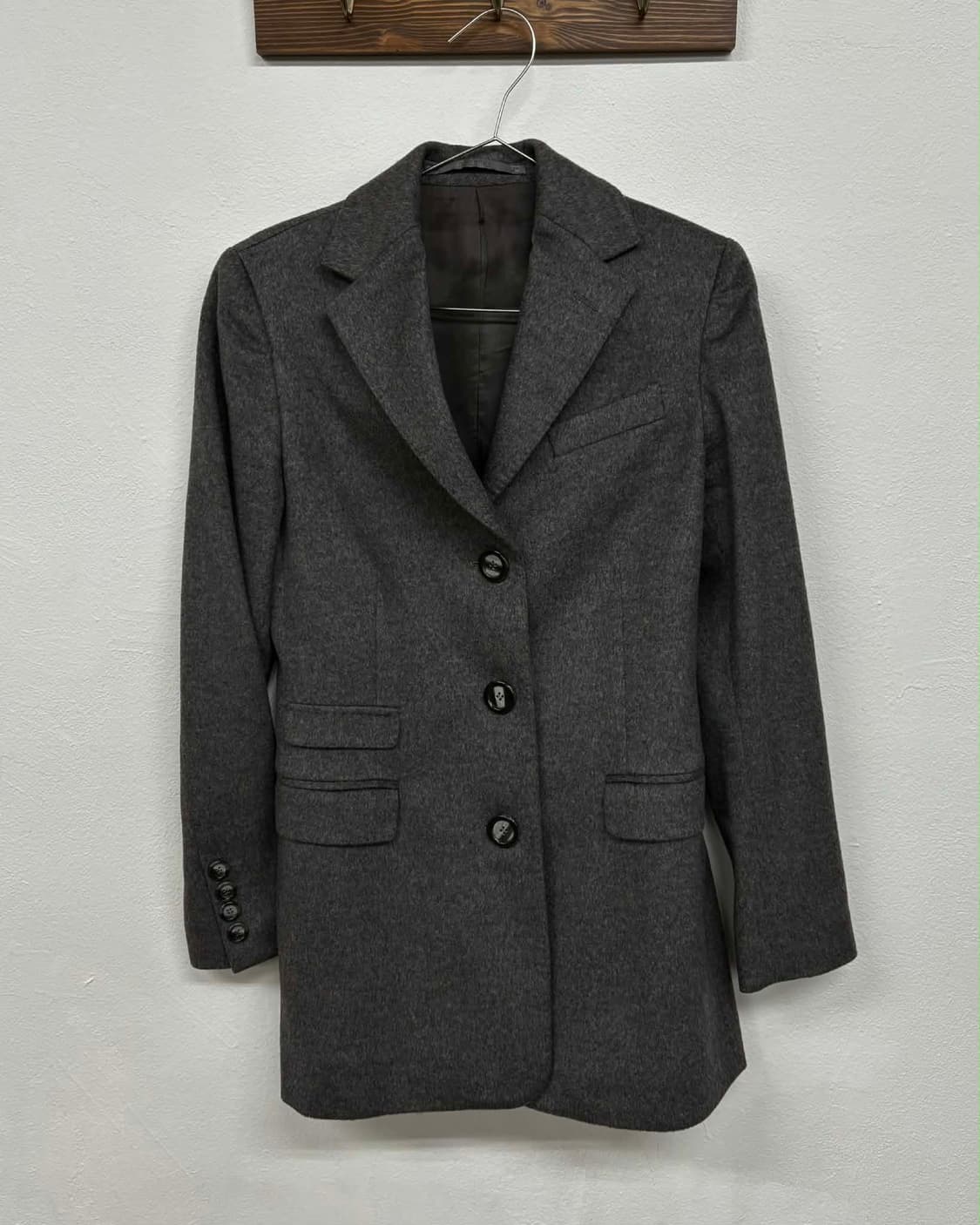 [40] Cantarelli 칸타렐리 캐시미어 100% 울 3버튼 테일러 상품이미지1