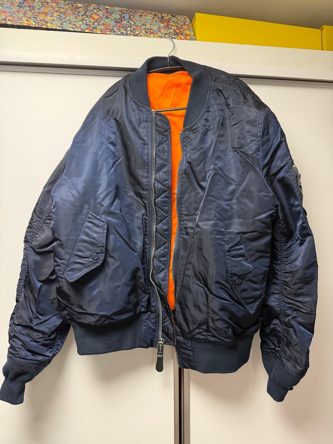 알파 인더스트리 ma-1 슬림 네이비 상품이미지1