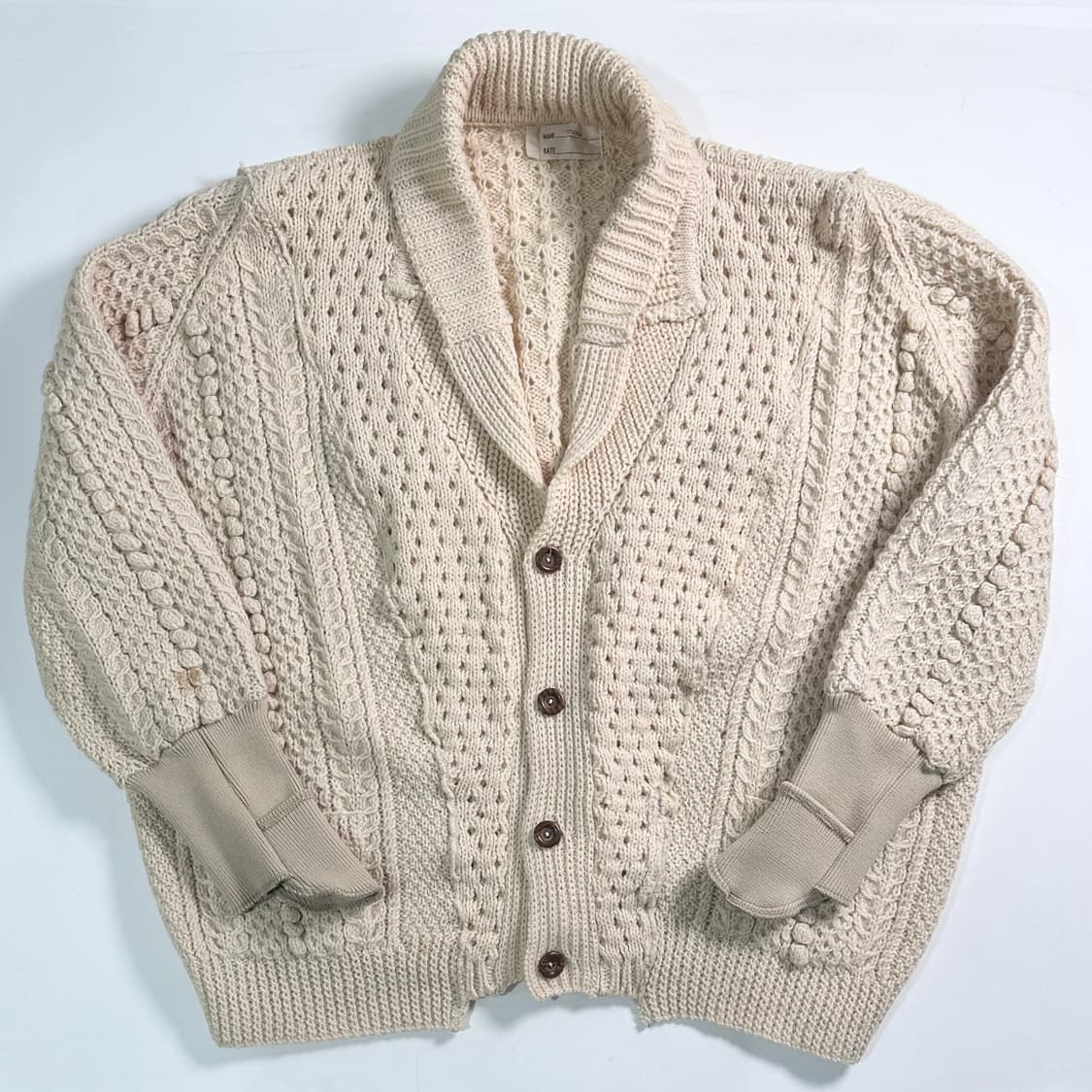 나나서카 리메이크 아란케이블 오버핏 가디건 상품이미지1