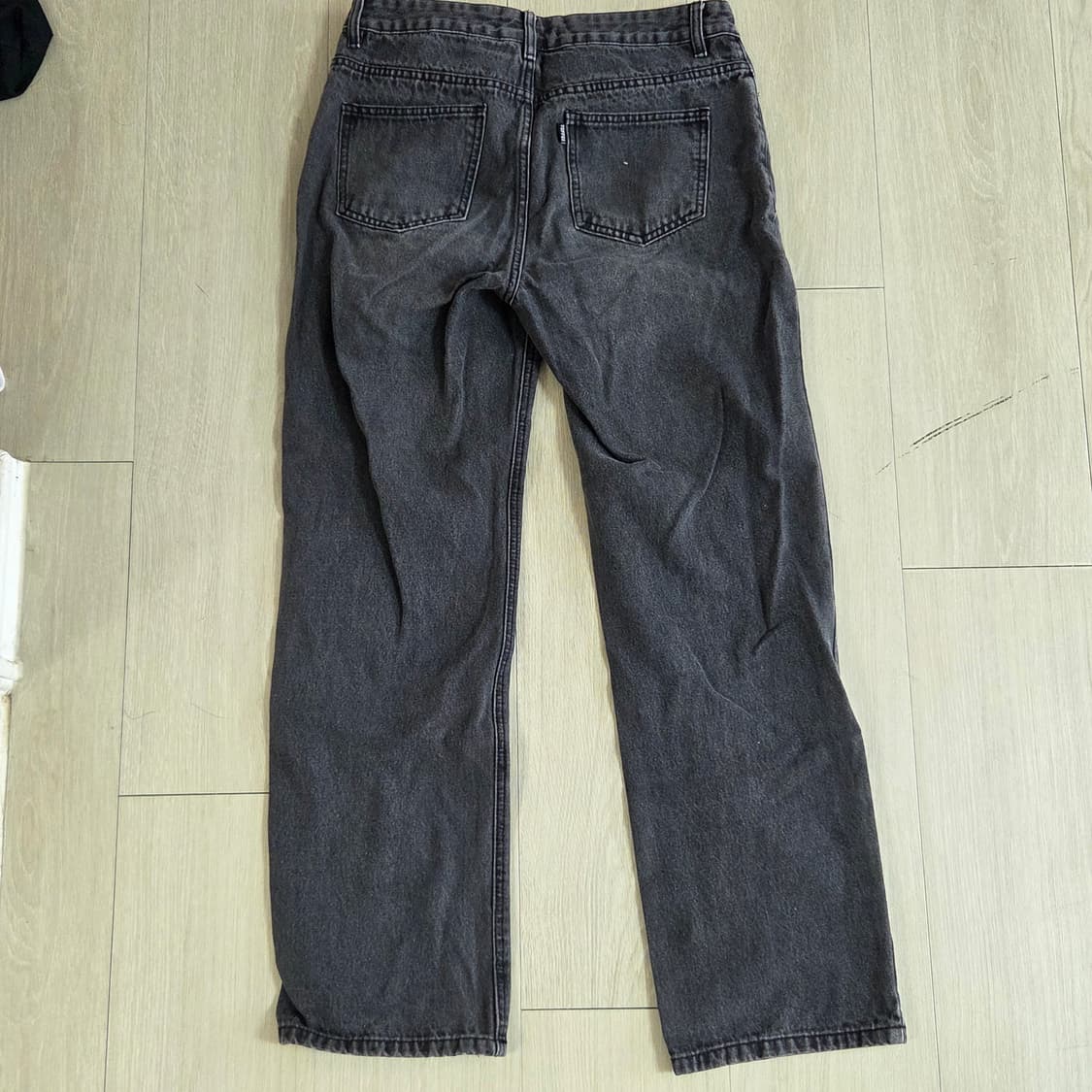 와이드 데님 팬츠 m (deep grey) 상품이미지2