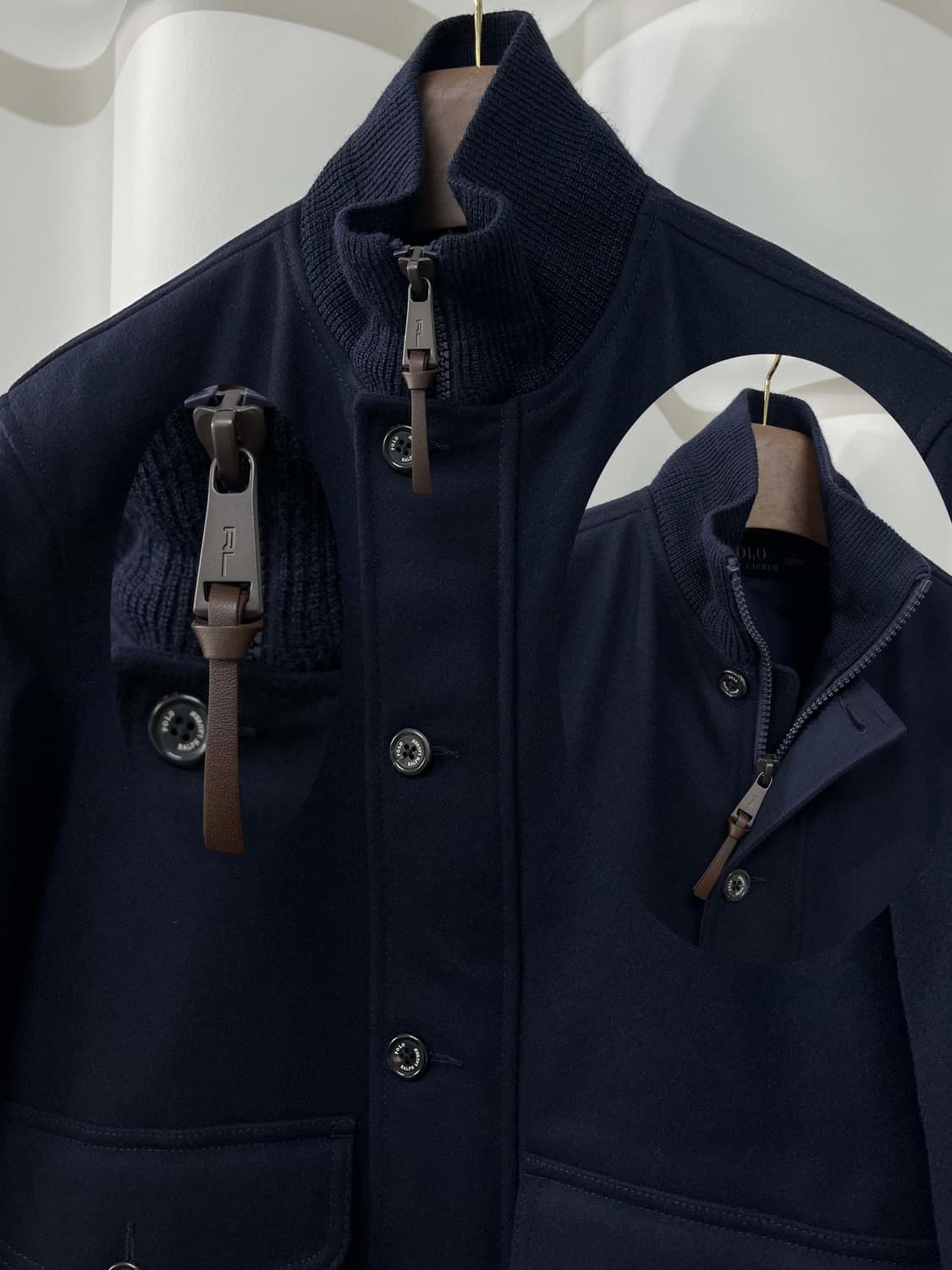 폴로 랄프로렌 A-1 에비에이터 울다운 플라이트 보머 자켓 상품이미지6