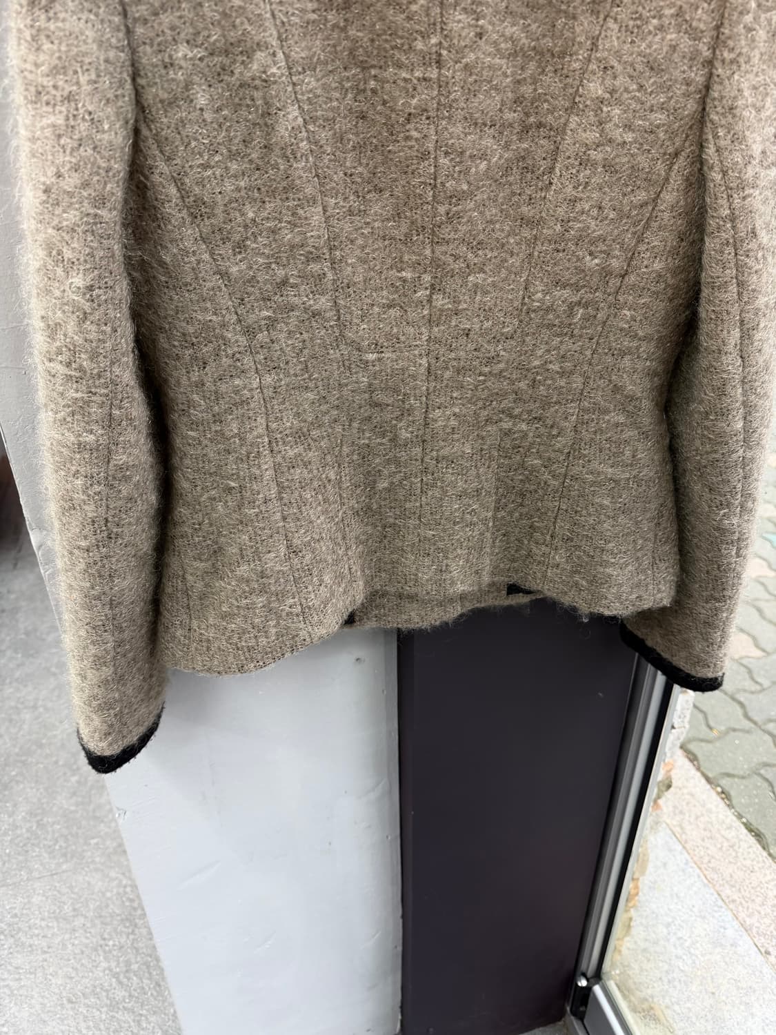 44~55/ 시스템 모헤어 트위드 금장버튼 자켓 상품이미지7