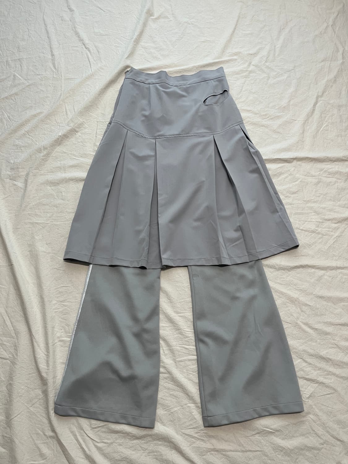 OJOS 오호스 져지 플리츠 스커트 팬츠  상품이미지2