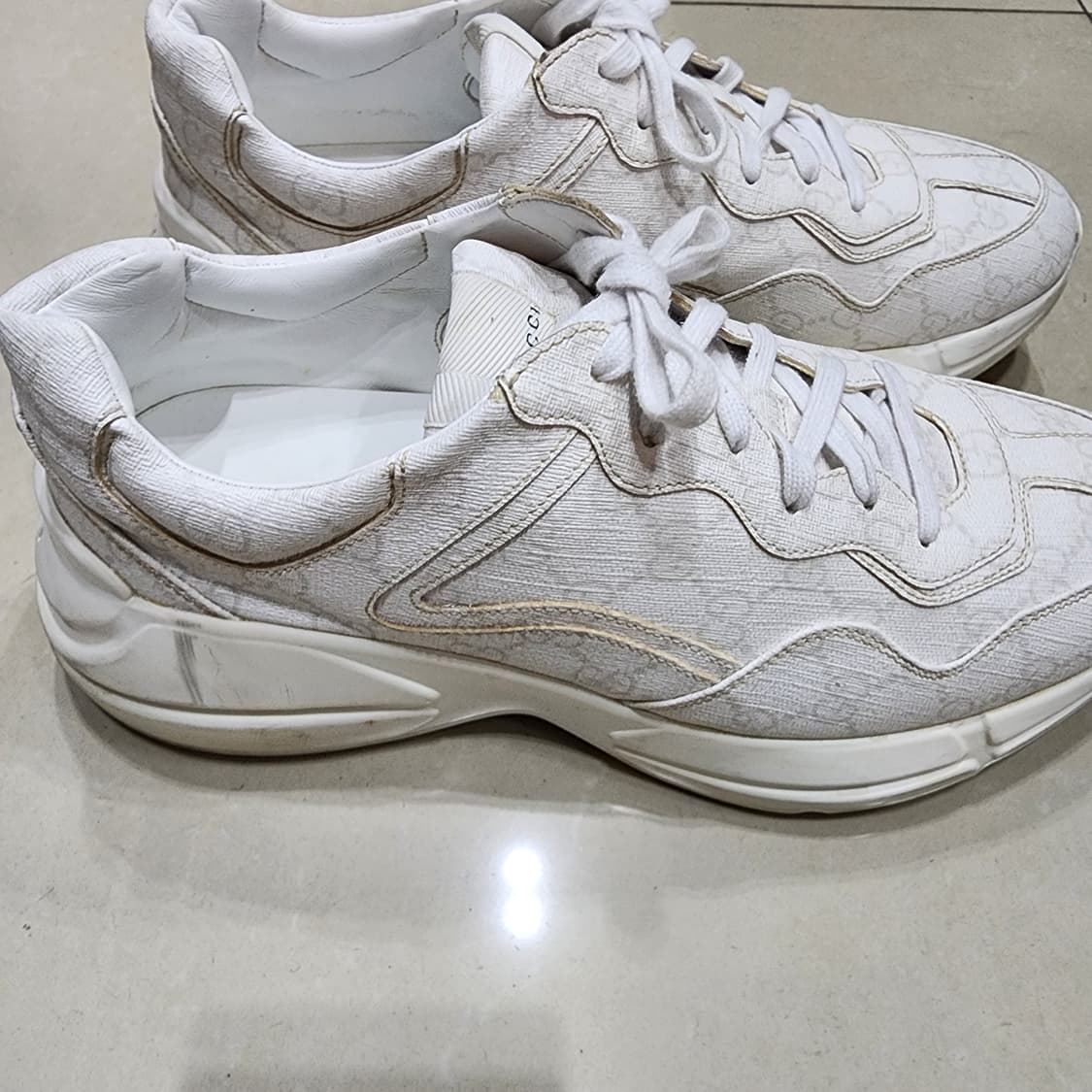 구찌 GG 수프림  스니커즈 화이트 9사이즈 상품이미지5