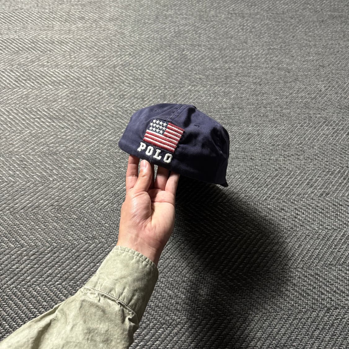 90s 폴로랄프로렌 미제 성조기 아플리케 올드 캡 상품이미지3