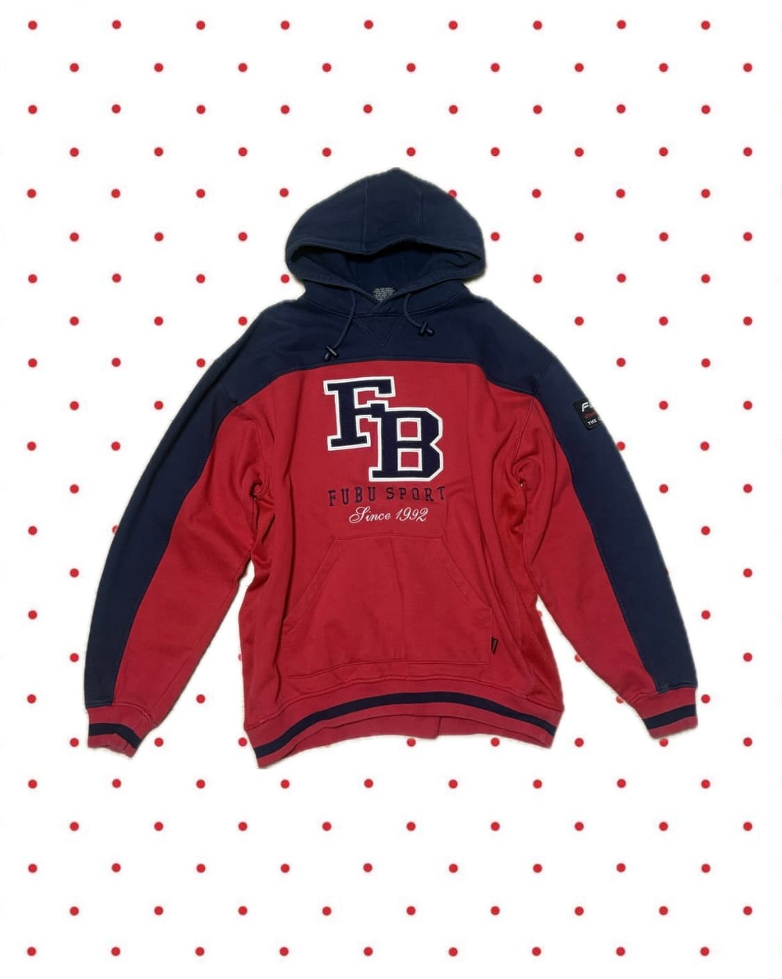 푸부 후드티 레드 스포티 후드티 Fubu 후부 상품이미지1