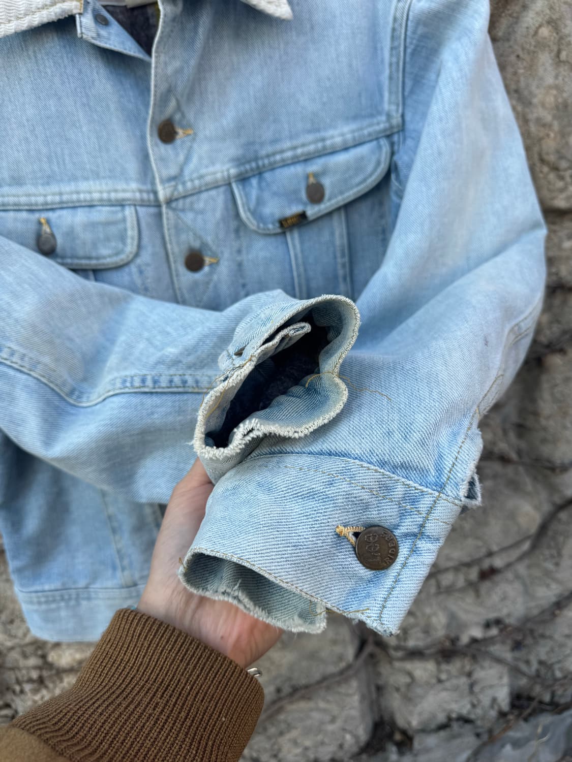 70s lee 빈티지 스톰라이더 하드페이딩 데님 웨스턴 자켓 상품이미지5