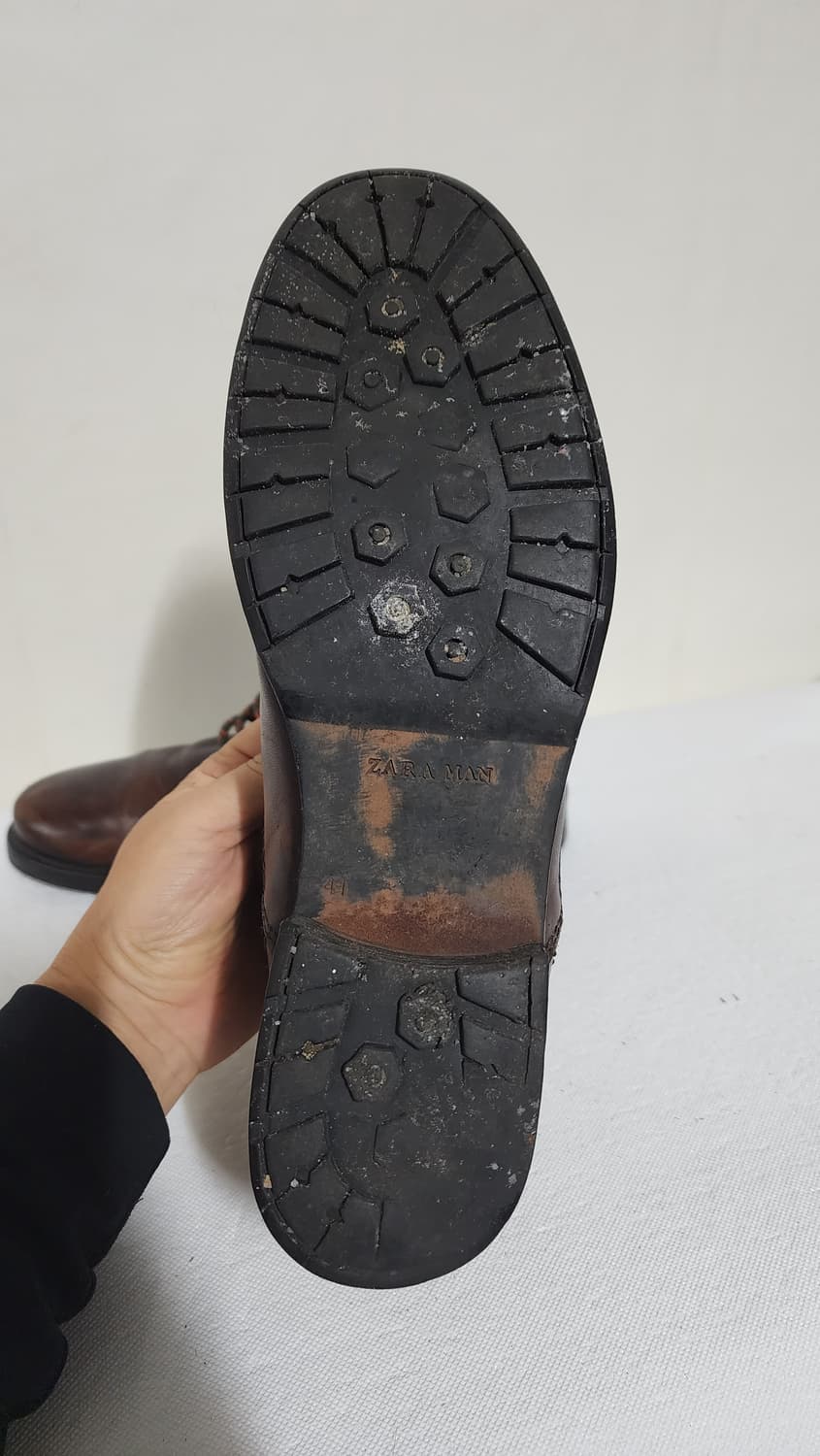 자라 빈티지 가죽 워커 부츠 상품이미지7