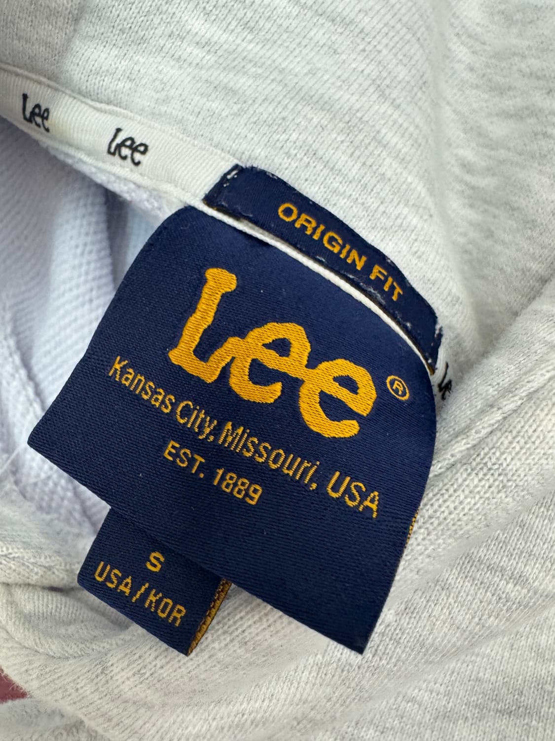 LEE 리 빅 스펠로고 스웻 후드 티셔츠 상품이미지3