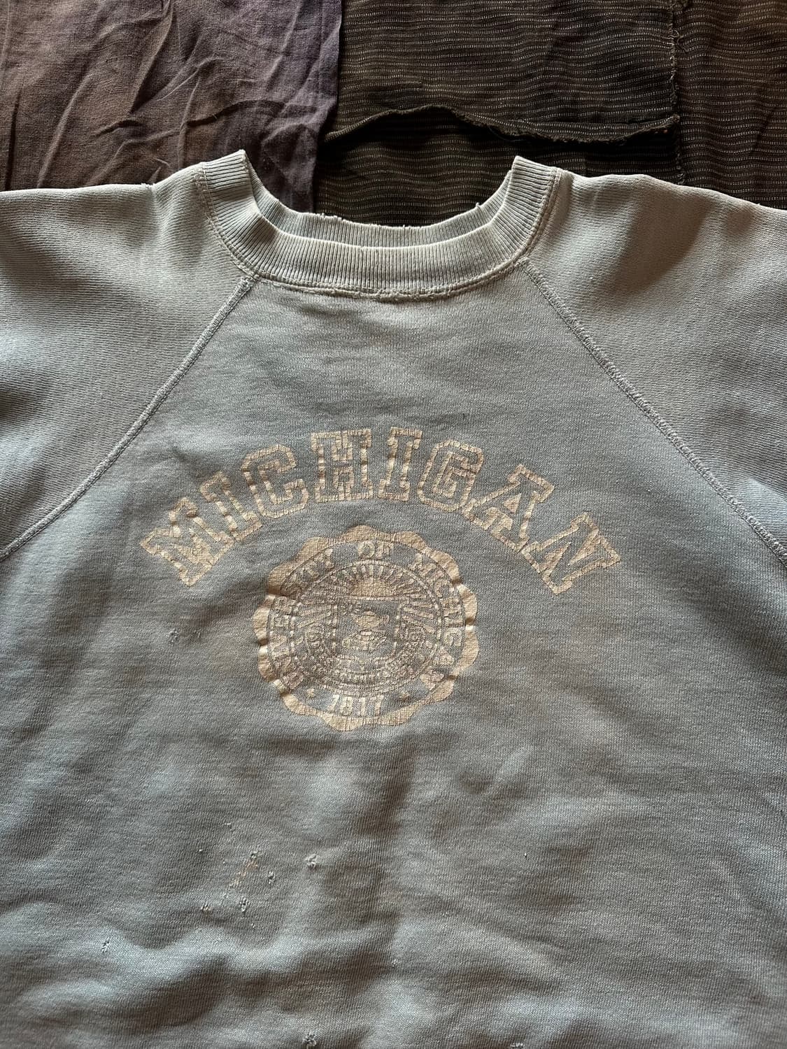 60s MICHIGAN Vintage Half Sweat Shirts 상품이미지2