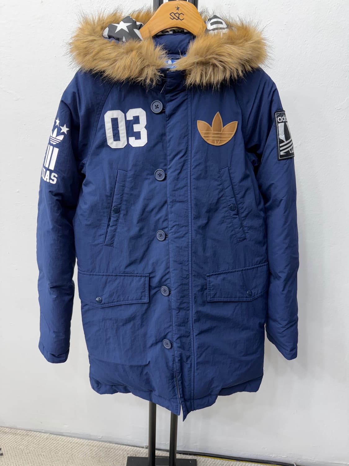 정품) 아디다스 여성 후드 패딩 85 상품이미지1