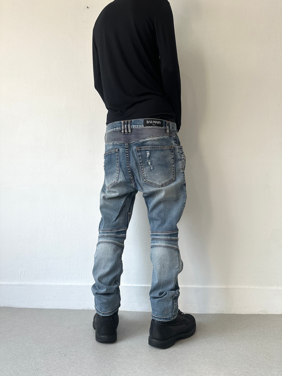 발망 디스트로이드 바이커 새깅진 상품이미지3