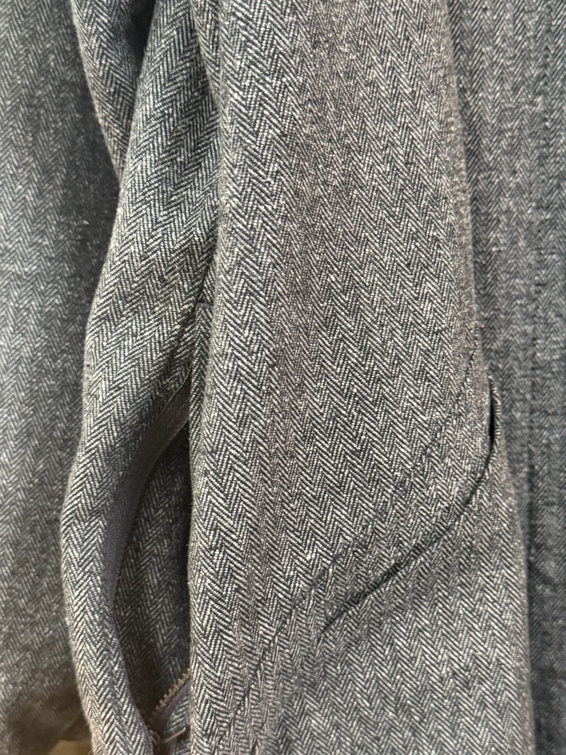 Lee x Nano Universe 블랭킷 모직 헤링본 코트 S 상품이미지4