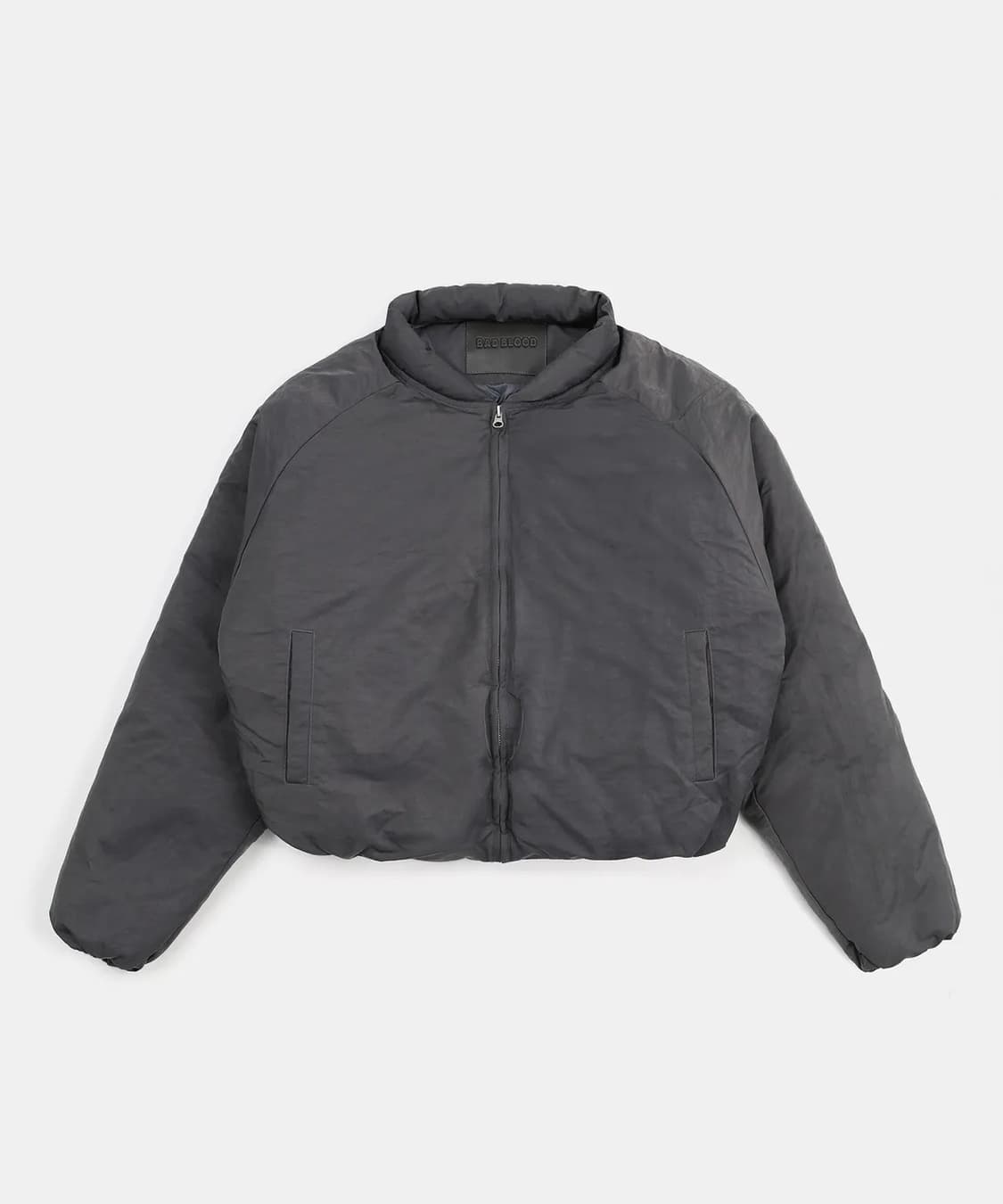 배드블러드 BS 나일론 푸퍼 MA-1 자켓 - 챠콜 상품이미지2